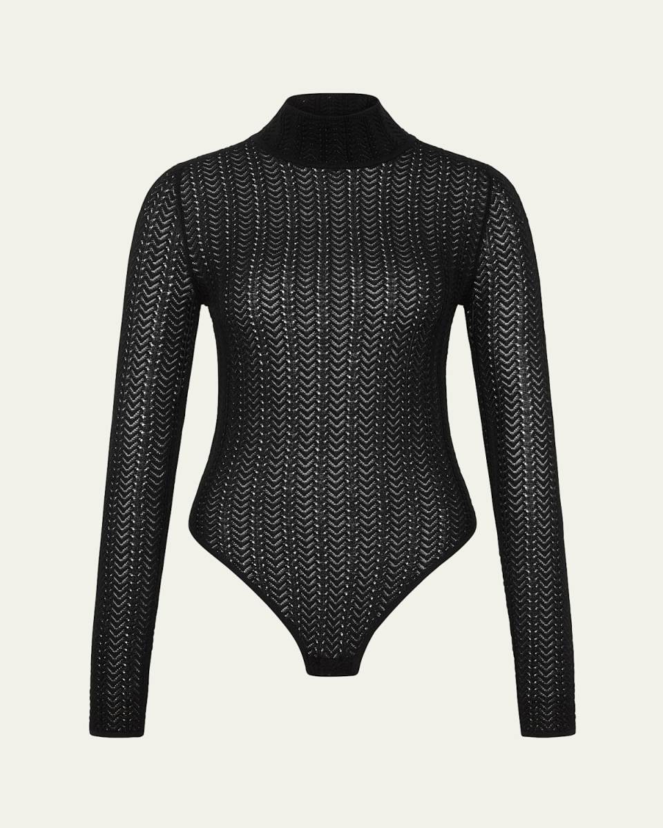 Textured Knit Bodysuit